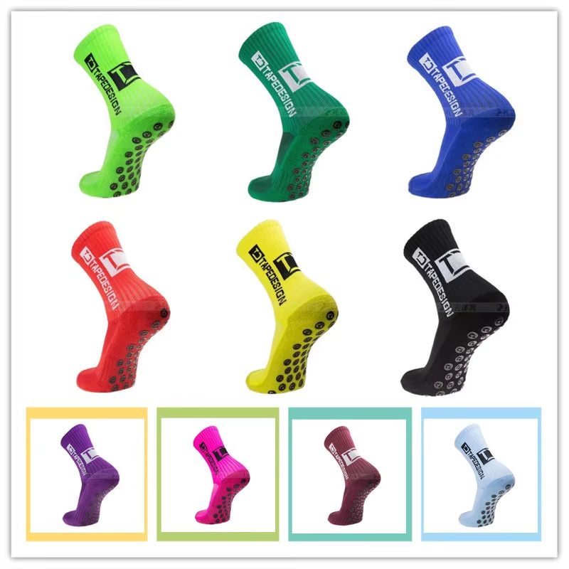 Men Anti-Slip Football Socks High Quality Soft Breathable Thickened Sports Socks Running Cycling Hiking Women Soccer So